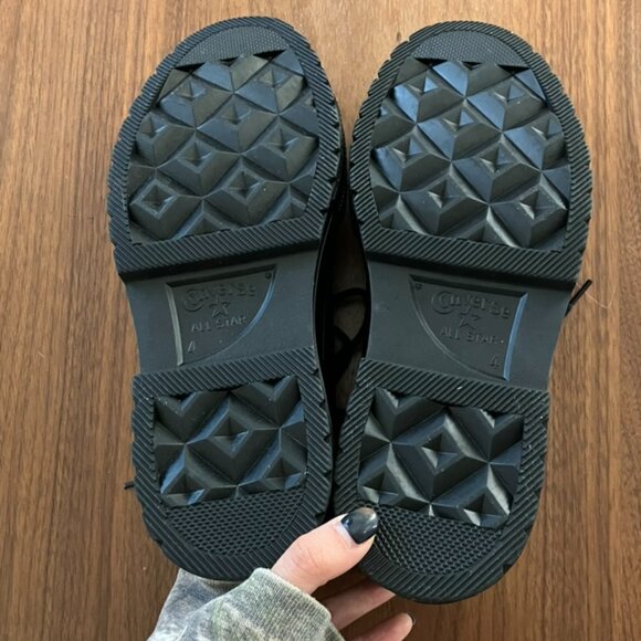 Converse Chuck 70 Formal Leather Low Top - Black/Black/Black / Men's 4 / Women's - Picture 7 of 8